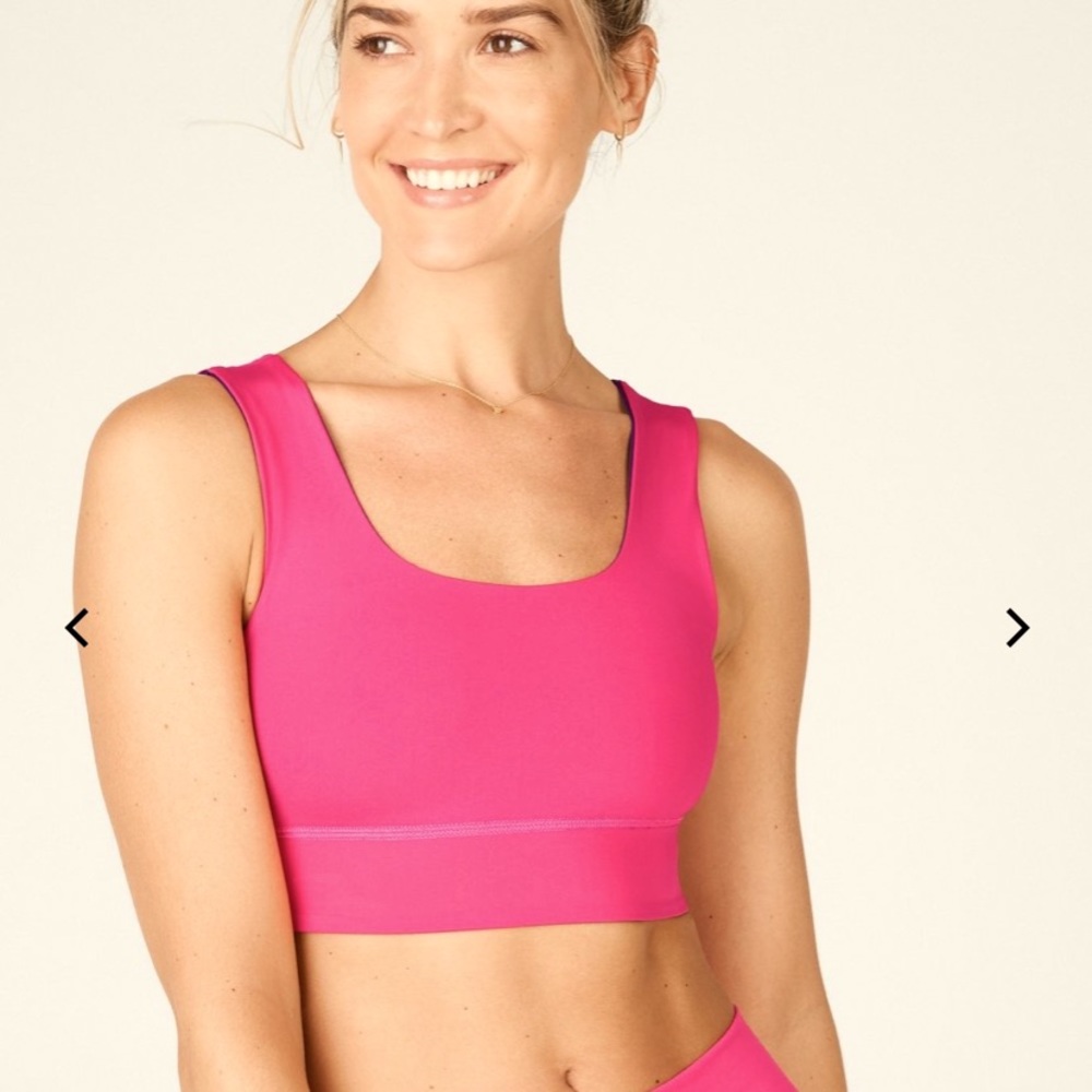 Fabletics Harlow reversible midi sports bra, small